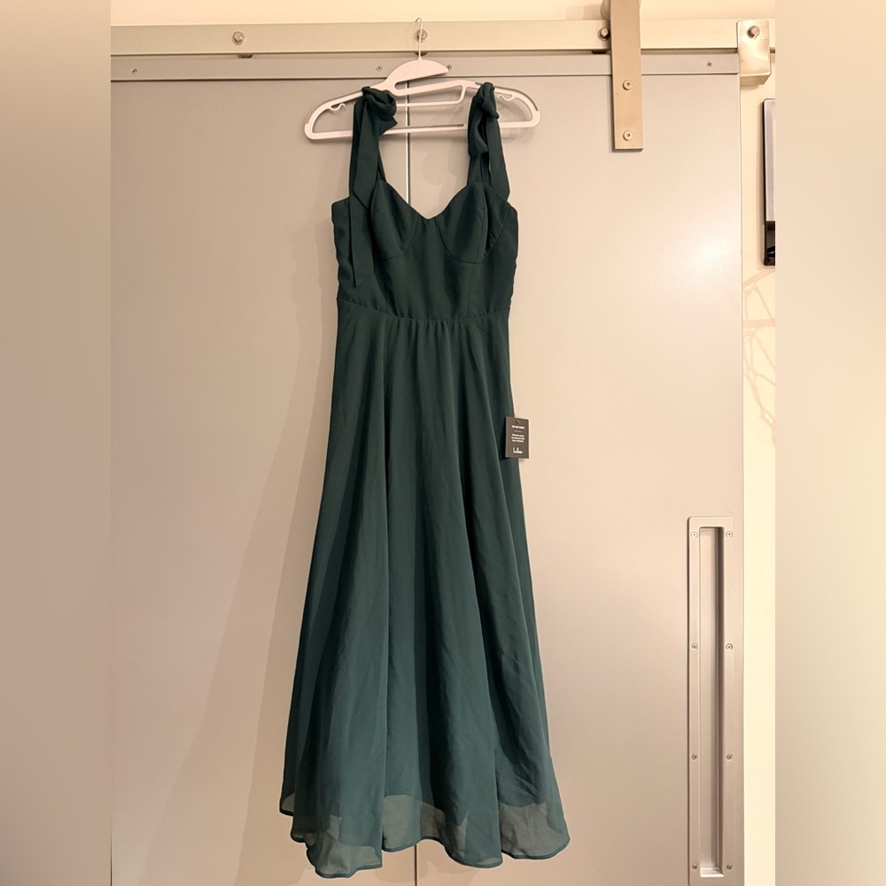 Lulu’s green tie strap midi strap - Picture 3 of 3